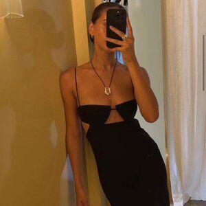 St. Agni Resort cutout twill maxi dress - Size M